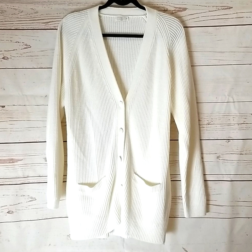 🔥Flash Sale🔥 White Grandpa Knit Cardigan